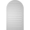 Ekena Millwork Round Top Surface Mount PVC Gable Vent: Functional, w/ 2"W x 1-1/2"P Brickmould Frame, 22"W x 38"H GVPRT22X3802SF - alternate 4